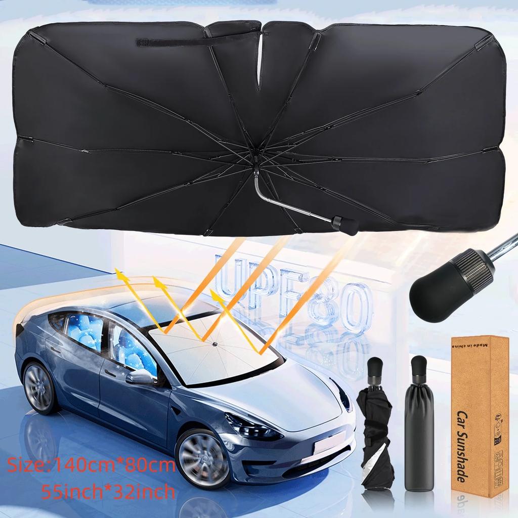 NEW design high quality can be curved Car Sunshade Windshield Umbrella Front Sun Foldable Summer Protection Car Seat Heat