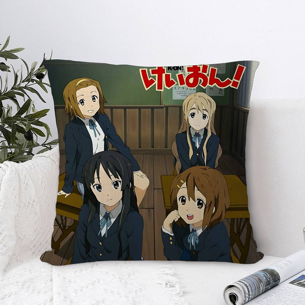 Japan Classic Anime Music K-On Pillow Cover Sofa Cushion Cover Home Room Decoration Children Gift