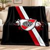 Atletico River Plate Blanket Flannel Blanket Soft Cozy Plush Throw for Sofa Bed Lightweight Home Decoration Outdoor Camping