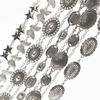Engraved Sterling Silver Five-Star Waist Chain For Women, Retro Bohemian Decoration With Skirt, Metal Butterfly Belt For Women
