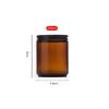 Amber Glass Candle Holder Jar 
