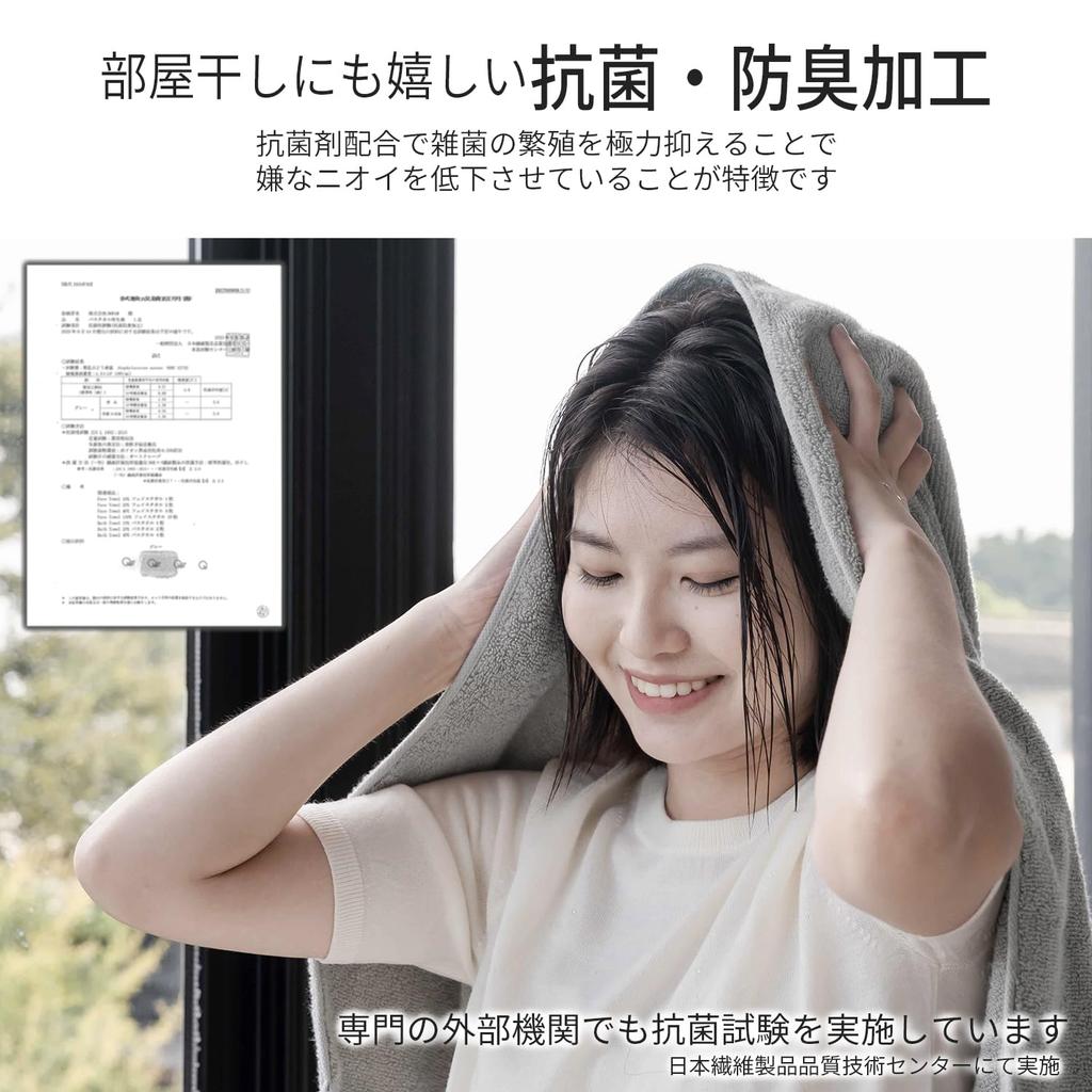 AIFY Face Towel Set of Fluffy Instant Gentle On Comfortable On Perfect for Beauty New or Living Light Gray 4, Thick, Lightweight, Quick-Drying,