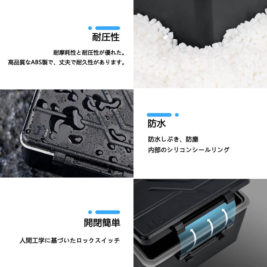 JJC Camera Case for Memory Micro Type and Type B Compatible with Canon Nikon Sony Fujifilm and Includes Battery Storage High-Capacity Cards, SD, SDHC,