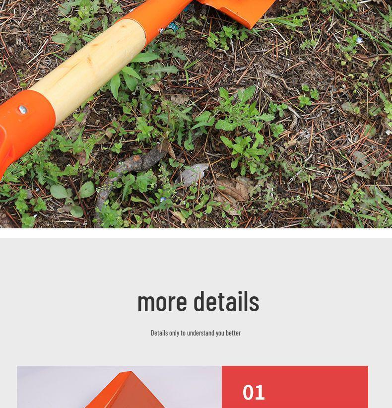 Manganese Steel One-Piece Garden Planting Shovel - Pointed for Vegetables, Flowers, and Children's Use