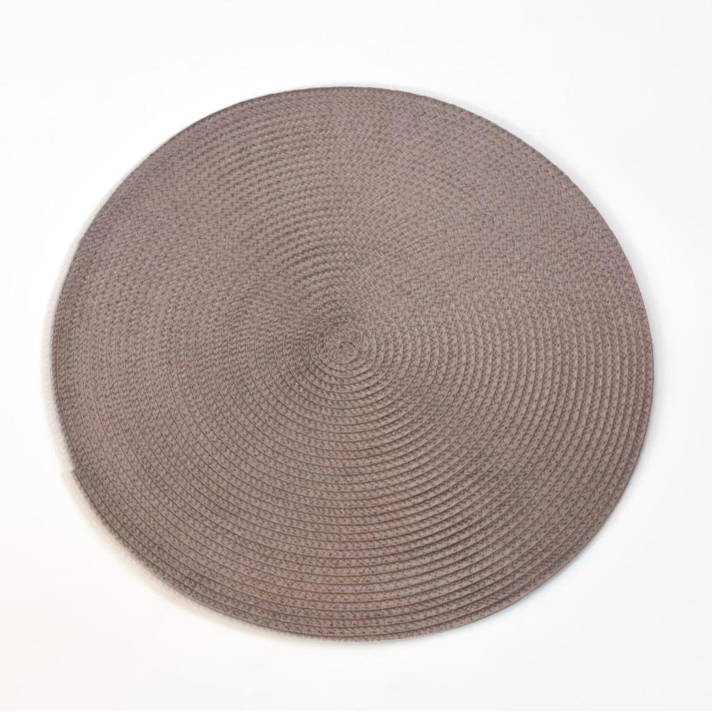 Ningxin PP Round Hand-woven Placemat Thermal Insulation Mat Table Mat Hotel Western Food Mat Non-slip Mat Home Decoration
