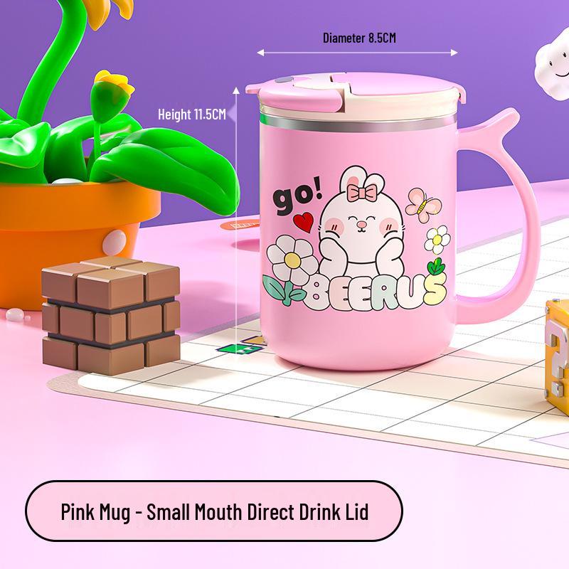 Beerus Double-Layer Insulated Mug with Lid and Tea Infuser - Leak and Dust Proof Office Cup