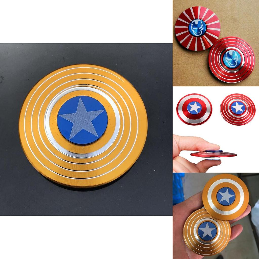 Lebhaft gefärbter Captain America Fidget Spinner mit Hochgeschwindigkeitsrotation zur Stressreduzierung