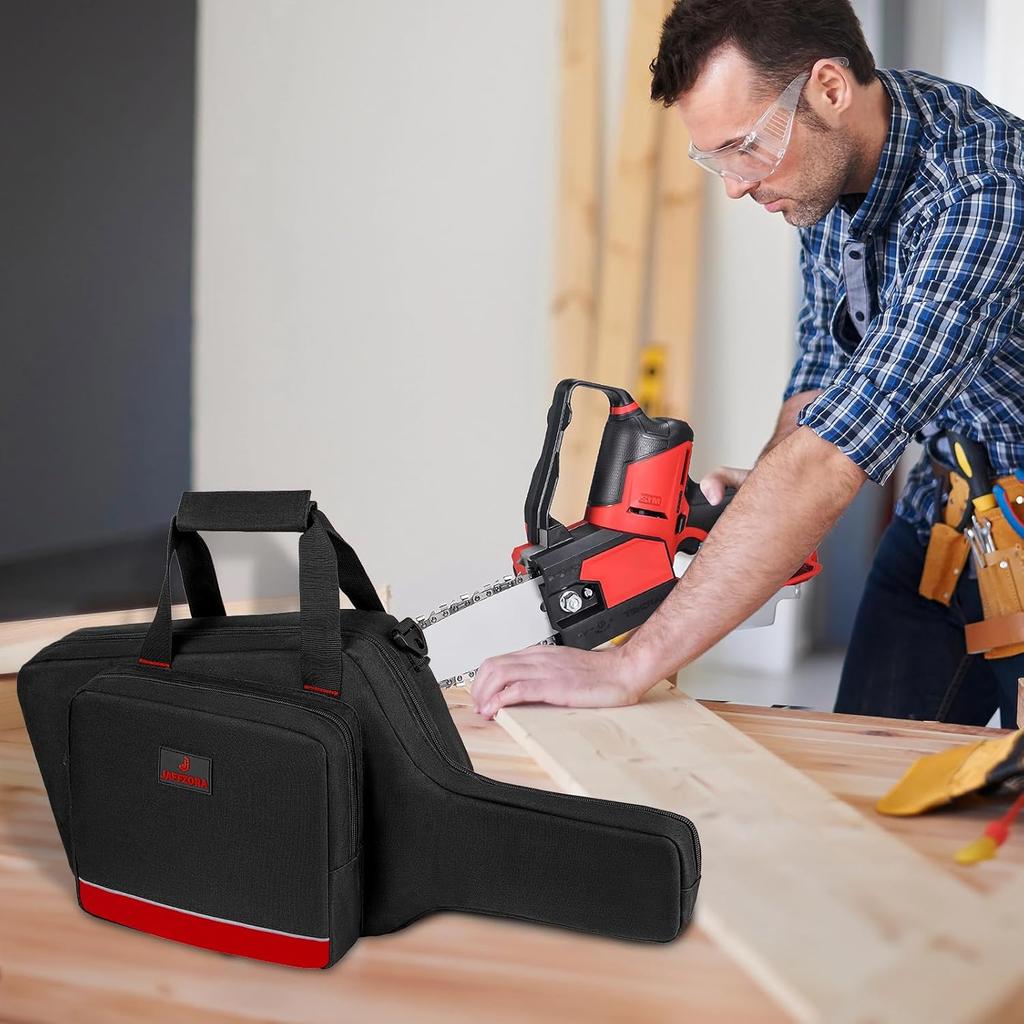 Mini-Kettensägenkoffer Kompatibel mit Milwaukee Elektrowerkzeug M18/ M12/CRDLSS 12V Fuel Hatchet 6Zoll 8Zoll Astschere, Wasserdichter Kettensägen-Aufbewahrungsbeutel Passend für