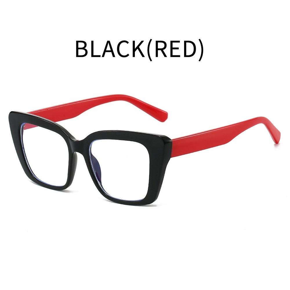 Oversize Frame HD Reading Glasses Men's and Women's Fashionable Large Square-frame Anti Blue Light Presbyopia Glasses Diopter