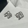 S925 Sterling Silver No Piercing Women's Ear Cuff, Luxury Full Diamond Earrings, Niche Design, Gold-Plated High-End Ear Jewelry.