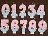 0-9  Birthday Number Candles Cute Number Candle Cinnamoroll Pink Blue Candles Top of Cake Baby Birthday Party Supplies Toy