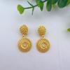 Gold Tone 24k Gold Color Jewelry Luxury Bridal Jewelry Sets  for Women