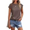 2026 Summer Women's Solid Color Round-neck Short-sleeved T-shirt