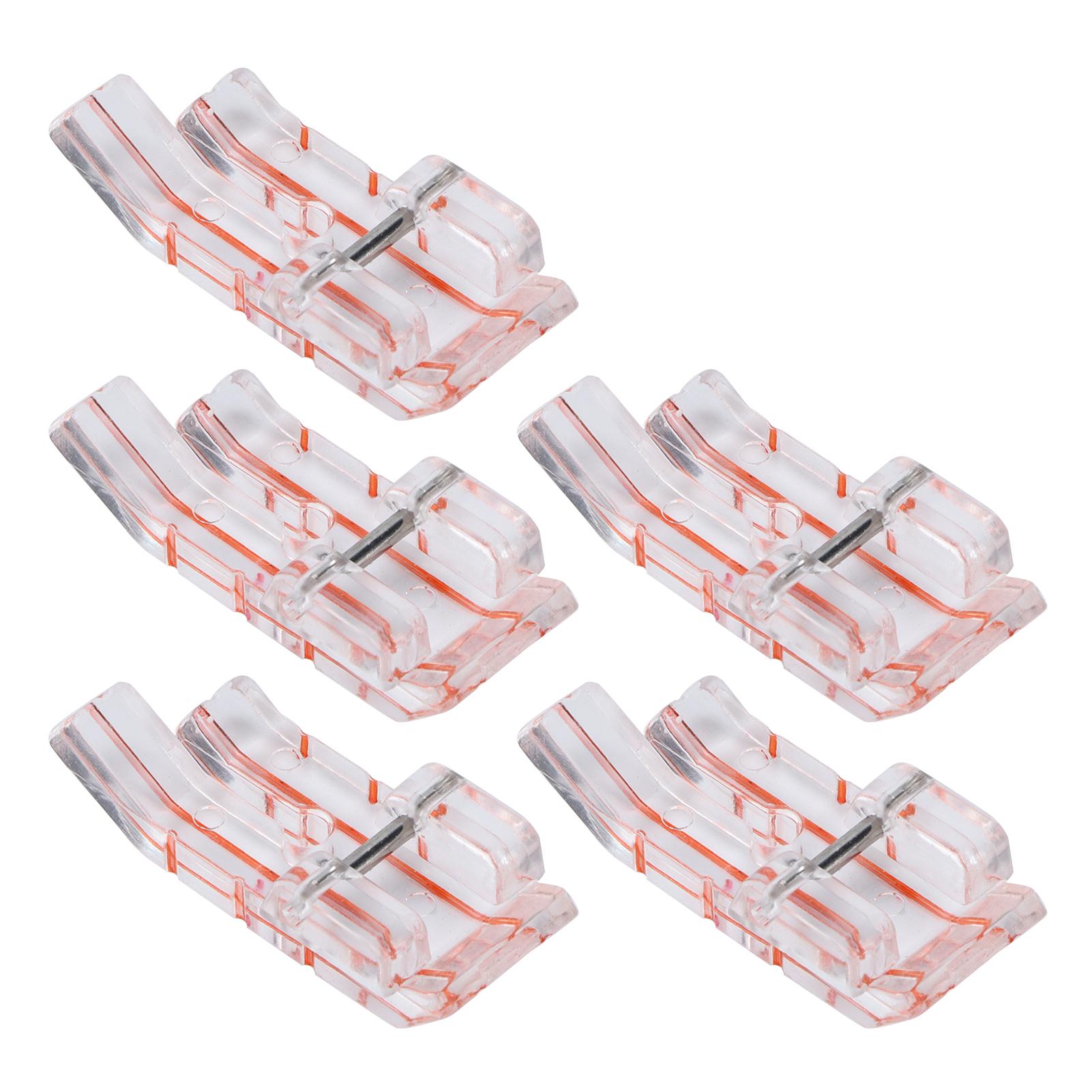 

5 шт. Лапка для параллельной строчки Пластиковая прозрачная Аксессуары для бытовых швейных машин