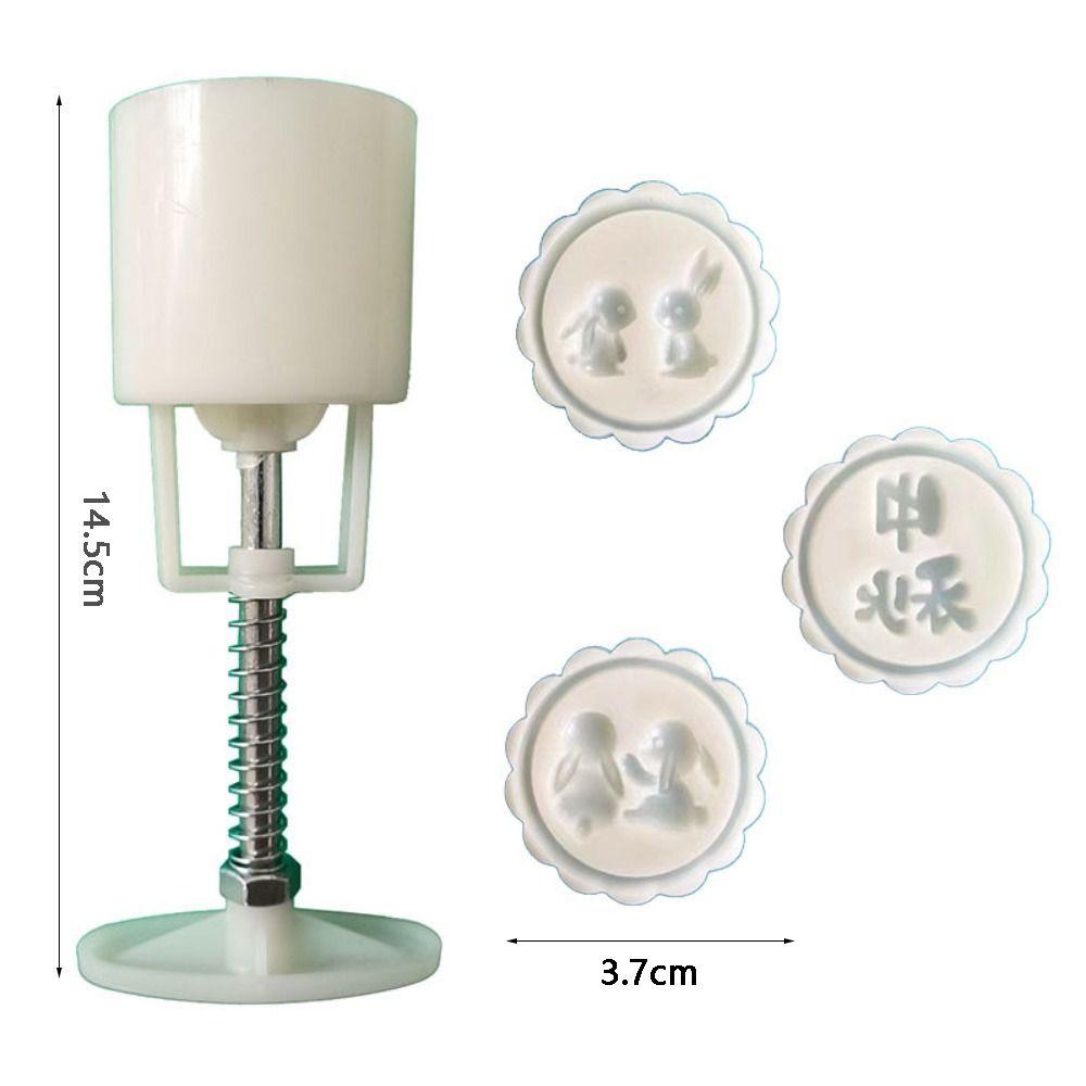 Rabbit Pattern Mooncake Stamp Plastic Mooncake Molds Cute   Baby Complementary Food