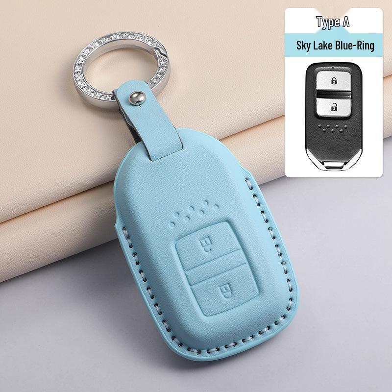 Fits 24 Honda Models: Key Case for CRV, Binhzhi, XRV, XR-V, HR-V, Haoying, Civic, UR-V, Accord, and Lingpai - Textured Purple