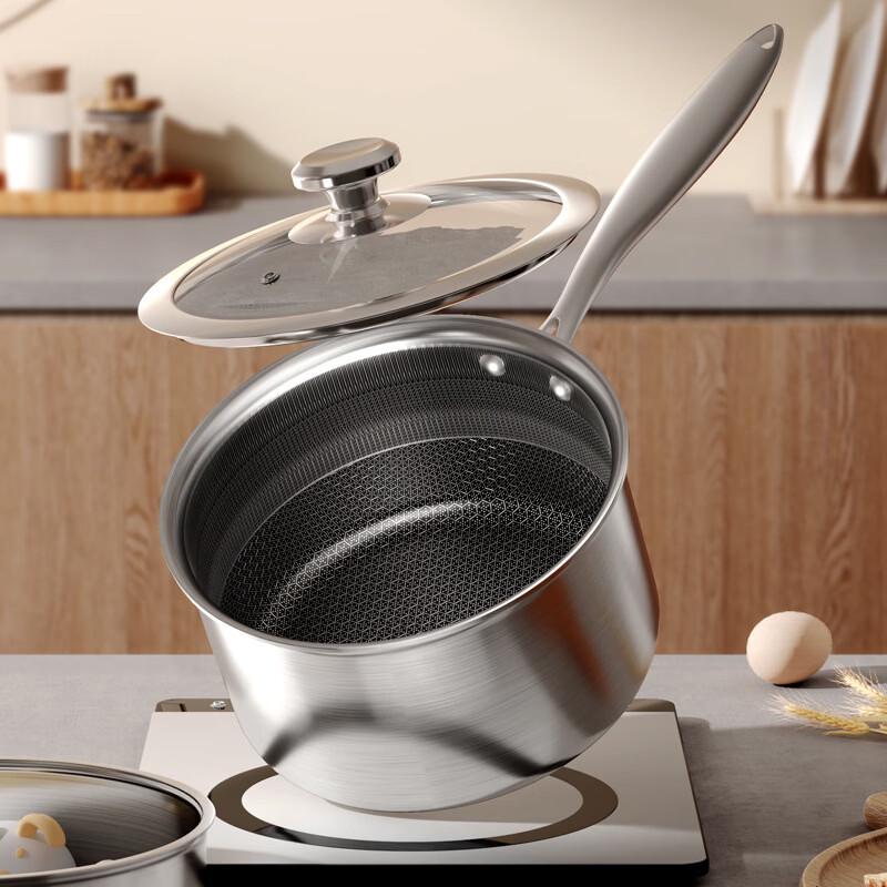 

Zhi Shi 18cm 316 Stainless Steel Non-Stick Saucepan