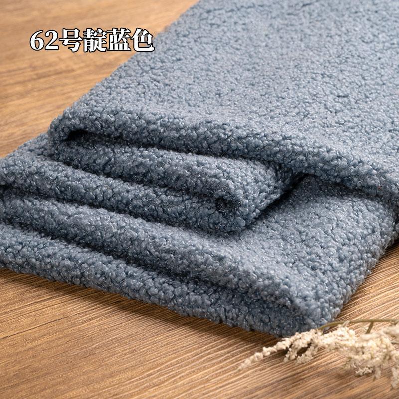 Teddy Plush Fabric Elasticity Soft By The Meter for Toys Pet Nest Cushion Handmade DIY Sewing Faux Lamb Fur Cloth Beige White