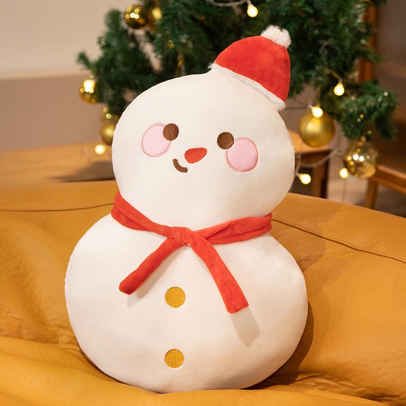 Gingerbread Man Pillow & Christmas Tree Cushion Set - Festive Holiday Decoration Gift for Kids