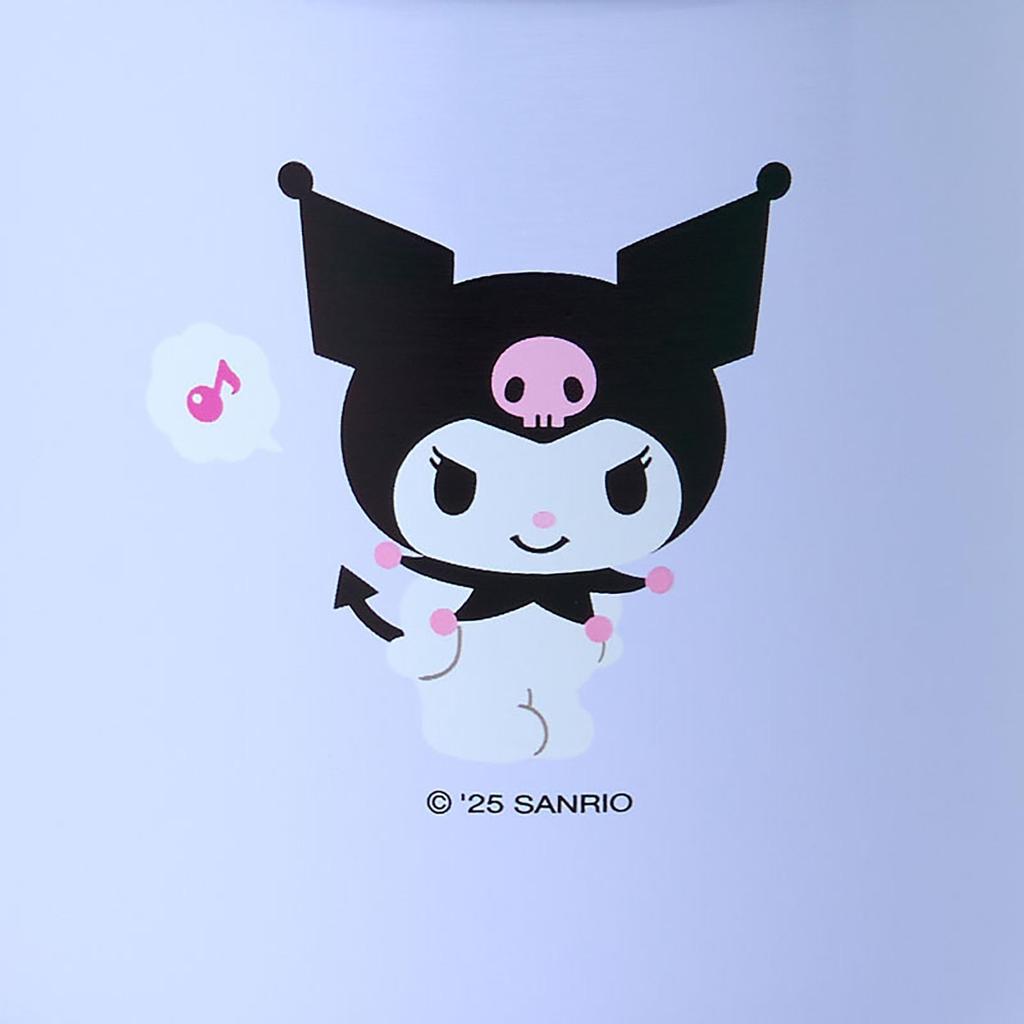 Sanrio Stainless Steel Mug with Kuromi Stainless Copper Resin Lid and Polypropylene Gasket and Silicone Rubber Can Be Used for Both Hot and Cold