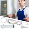 10Set Fridge Drain Hole Cleaning Tool Flexible Refrigerator Scrub Brush Reusable Fridge Drain Hole Dredging Remover Hose Shovel