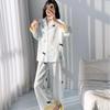 New pajamas Korean version sweet and cute pajamas women's spring long-sleeved trousers lapel cardigan women's loungewear
