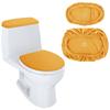 1set Soft Velvet Elastic Toilet Seat Cover Anti-dirty Durable Toilet Lid Water Tank Dust Protection Cover Bathroom Accessories