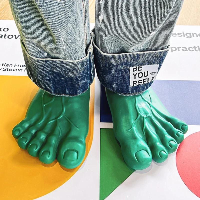 Fashion Man Women Funny Slippers Footwear Shoes For Men Sandals Male House Shoes Beach Slippers Slippers Bigfoot Amazing Sandals