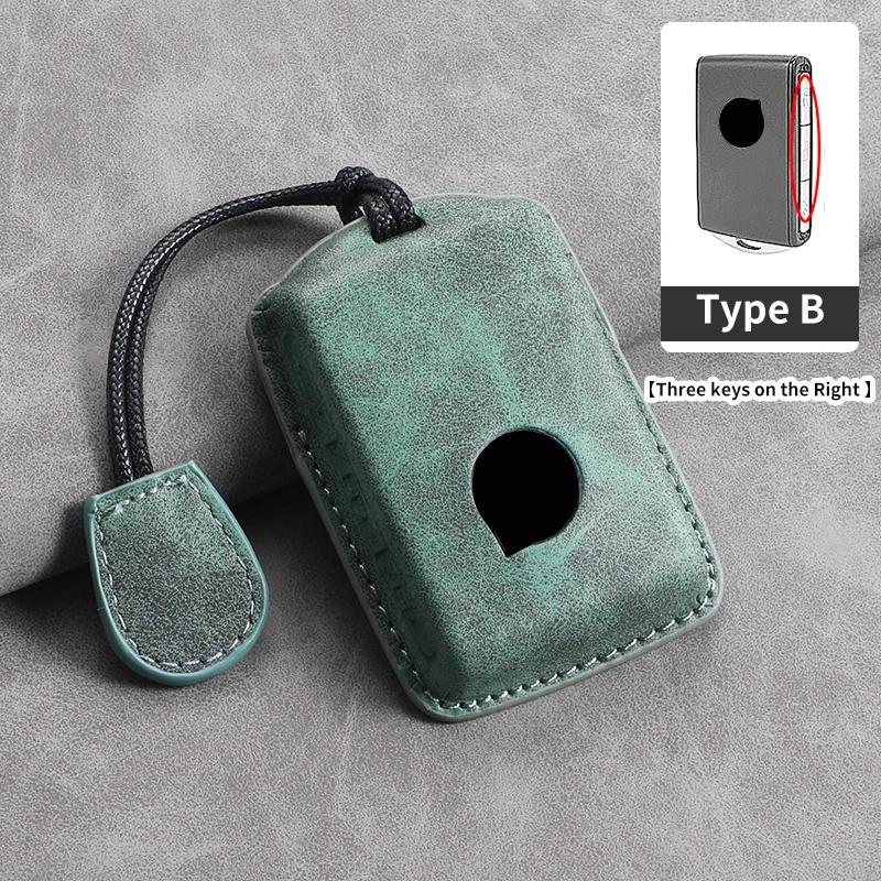 

Чехол для автомобильного ключа из кожи с 3 кнопками для Volvo S60 S90 XC40 XC60 XC90 V60 V90 T6 T8, аксессуары для защиты автомобильного ключа