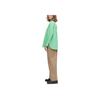 UNIQLO Striped Single-Breasted Long Sleeve Shirt Women shirts Green 458261-54