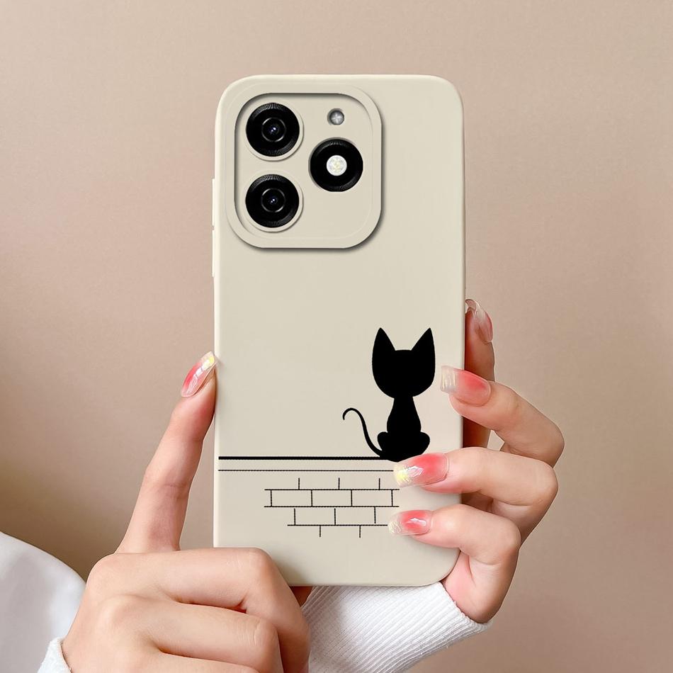 For Infinix Smart 8 Pro Plus Case Simple Heart Liquid Silicone Full Protection Phone Shell For Infinix Smart8 HD Soft Back Cover