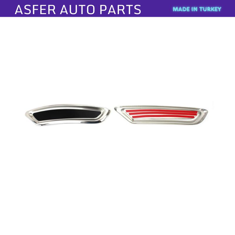 Chromový rám výfuku 2ks pro Passat B8 R Line 2015-2019