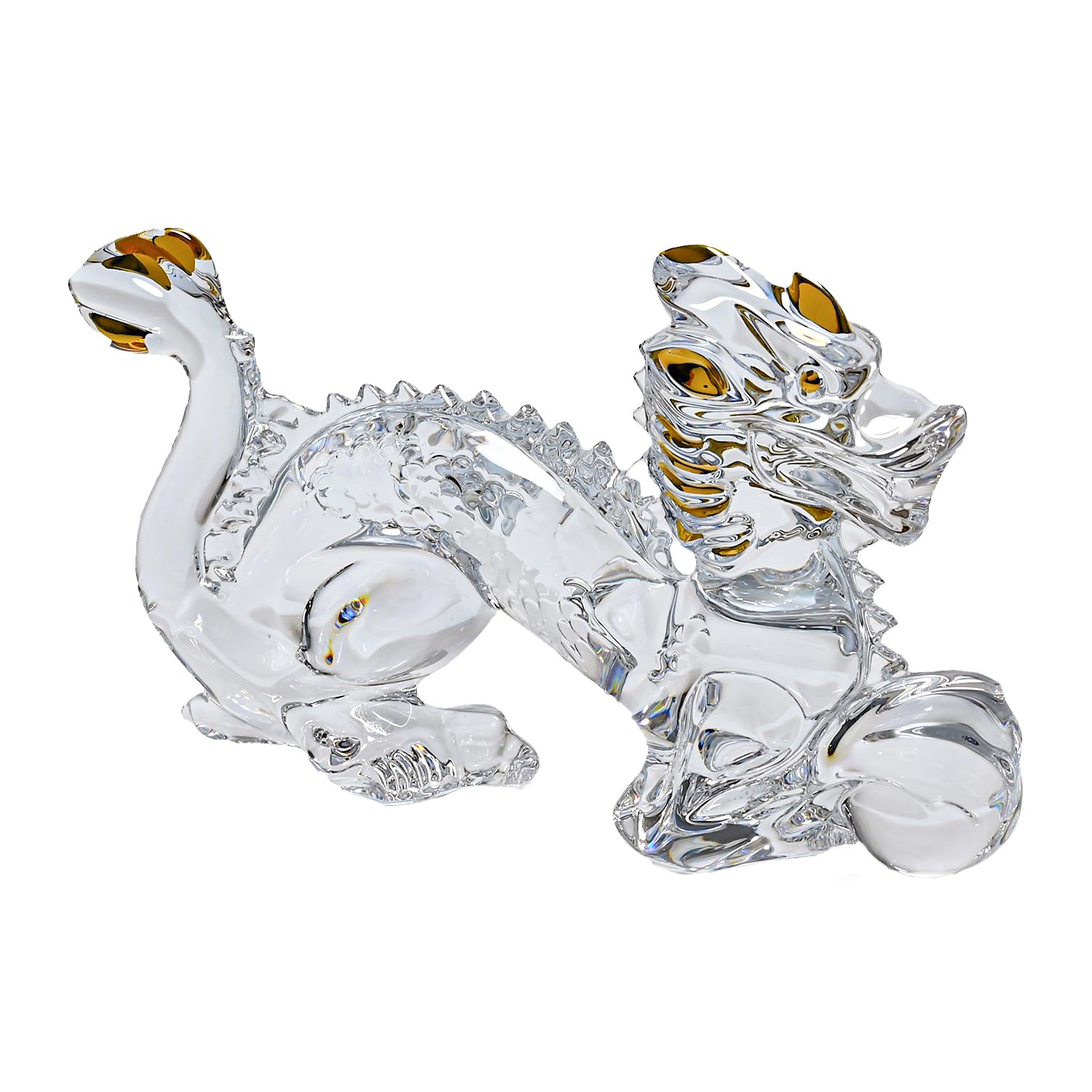 

Baccarat Crystal Zodiac Figurine, 2024, Year of the Dragon, Clear Gold, 2815632ch [Parallel Import]
