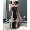 Sexy Bodystockings Women Transparent Bodysuit Teddy Hollow Body Crotchless Open Bra Outfit Erotic Costumes Hot Fishnet Lingerie