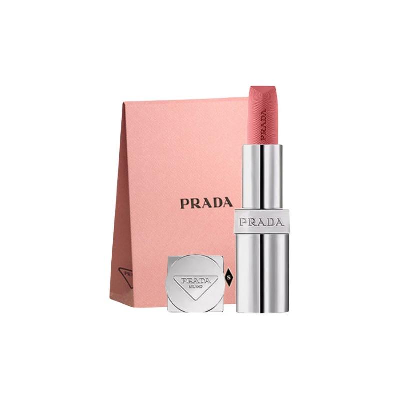 Prada Matte Lipstick Ultimate Color Overlay Lightweight Lipstick 2026 Valentine's Day Limited Soft Mist Easy to Color Natural #P155 Tipsy powder