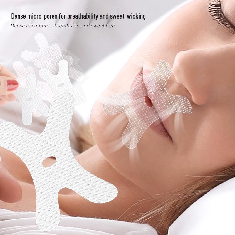 X-Shaped Lip Seal Patch for Night: Anti-Mouth Breathing Closure for Adults & Kids