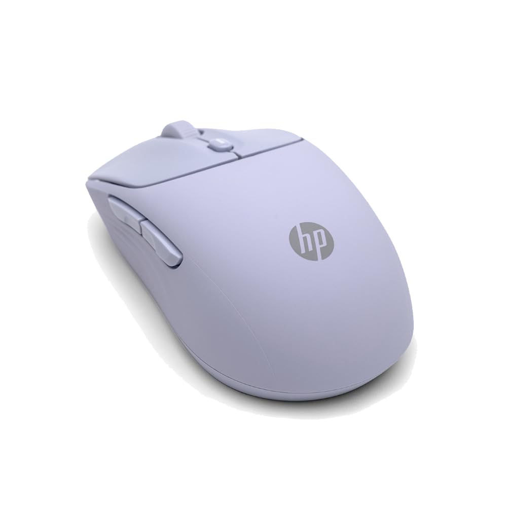 

HP 400 Silent Wireless Mouse Bluetooth USB Dongle Sensor up to 6000 Silicone Battery Life up to 24 Ambidextrous Design Purple 2.4GHz Connection, фіолетовий