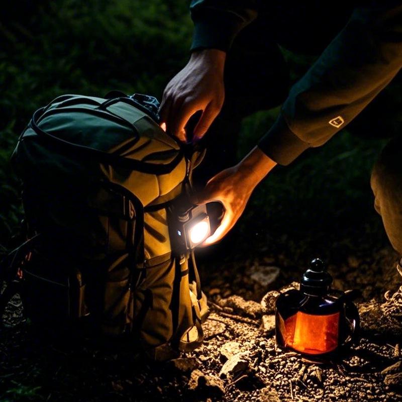 Multifunctional LED Camping Light with USB Charging & Magnetic COB Work Light