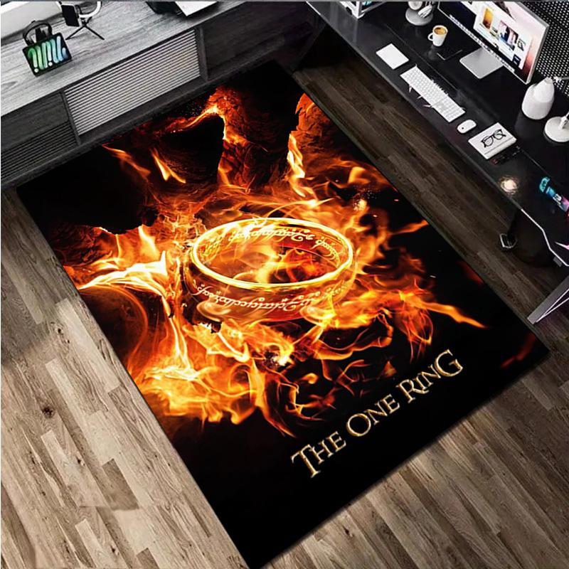 The Lord Of The Rings Carpet Office Decorative Carpet For Living Room Bedroom Door Mat Floor Rug Computer Chair Area Rug