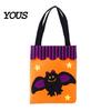 Reinforced Handle Candy Totes Halloween Bag, Cute Pumpkin Ghost Tote for Kids, Spooky Festive Party Favor Cartoon Pattern Treat Bag Party,