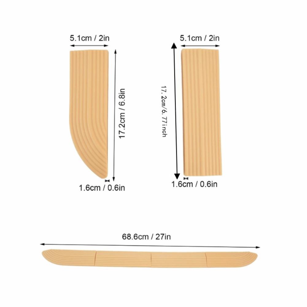 Rubber Door Sill Sweeper Free Assembly Wheelchair Threshold Strip Door Sill Protector Stair Use жёлтый