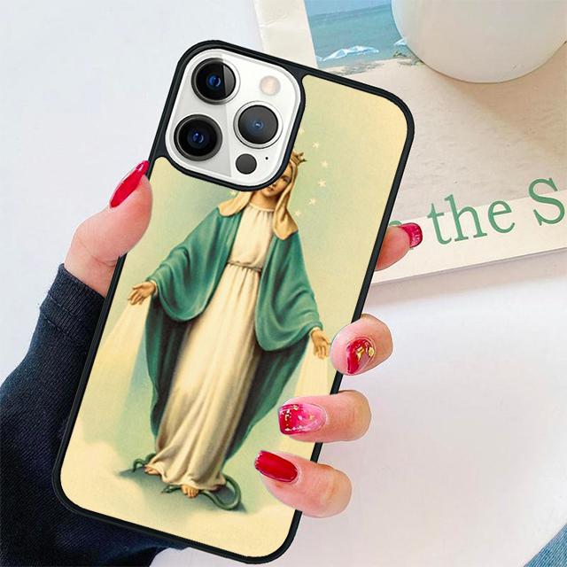 Virgen de Guadalupe Muschel für iPhone 17 Air 15 16 14 13 12 Pro Max 11 Pro Max Plus Handyhülle Cover