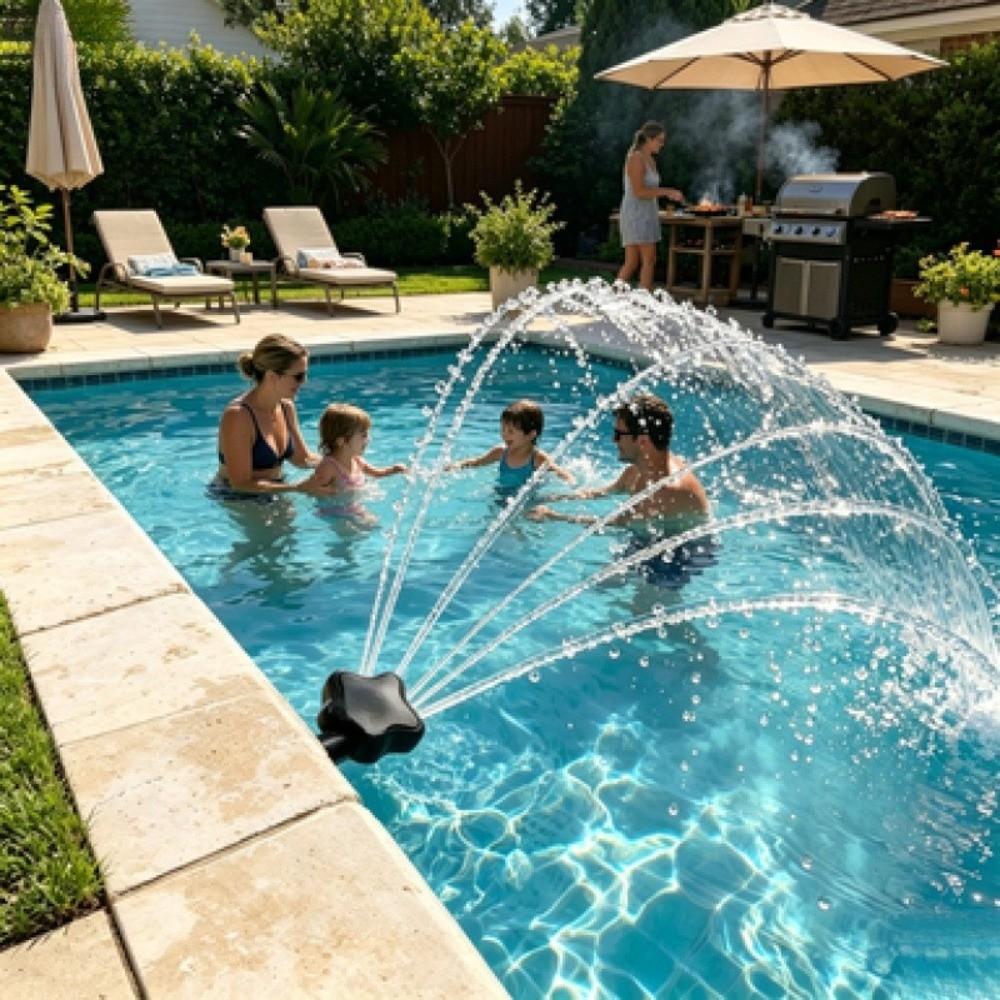 Star-shaped Pool Aeration Nozzle Swimming Pool Waterfall Sprayer Above Ground Pool Use