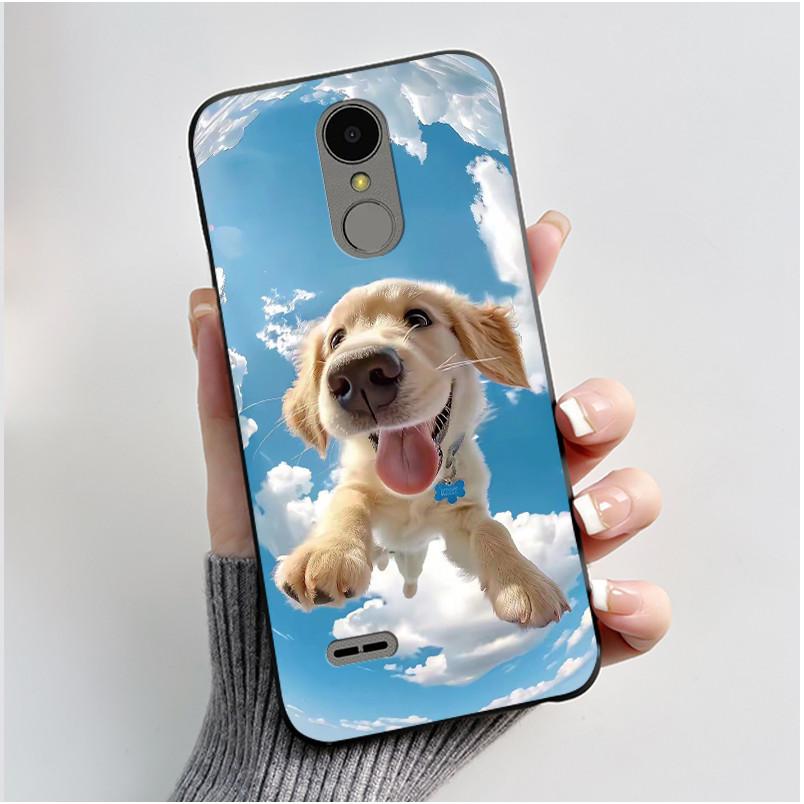 Casing For LG K4 2017 X230/LG K8 2017 X300 Slim Case Aesthetic Luxury Cute Cool Boys Girls Black Matte Soft Silicone Back Cover