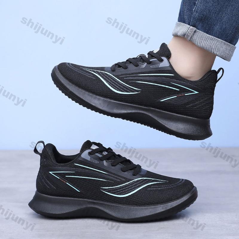 Fashion Men Shoes 2025 Spring Autumn New Breathable Non Slip Platform Sneakers Comfortable Sewing Lace-up Casual Shoes Men Loafer Shoes