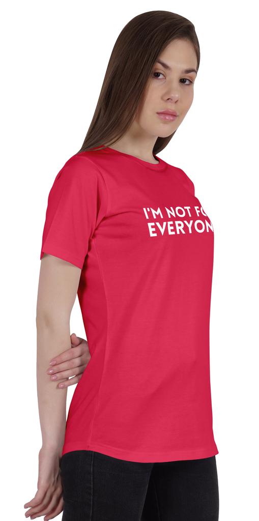Inkmeso Womens Quote Top   Im Not For Everyone    Graphic Print Tee T-Shirt