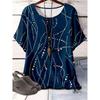 Women's T-shirt 3D Pattern Printed Casual Short Sleeved O-Neck Top Fashionable Street Women's Clothing