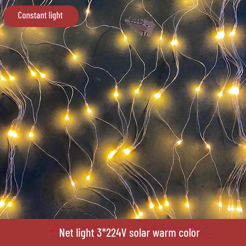Wasserdichte LED Lichterketten für Fischernetze zur Dekoration von Rasen und Landschaft im Außenbereich