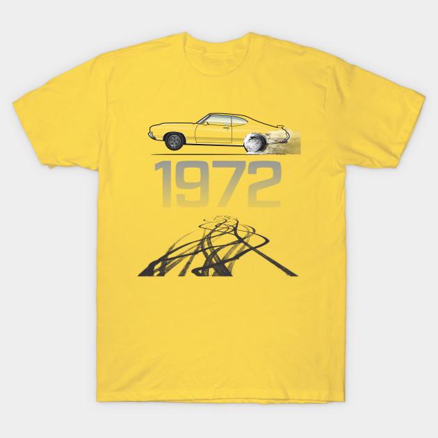 

Men Black Print T-shirt 1972 Multi-Color Body Option Apparel No-Cut Transfer Paper Print Cotton Tshirt S жёлтый