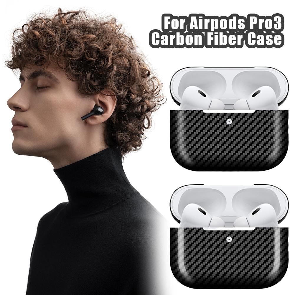 Custodia Vera in Fibra di Aramide per Airpods Pro 2 3 Sottile Cover in Fibra di Carbonio per Airpods 4/Airpods pro 3 Copertura Auricolari in Fibra di